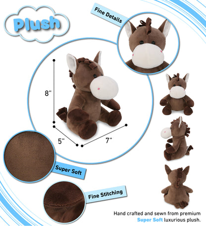 PLUSH - HORSE 8"