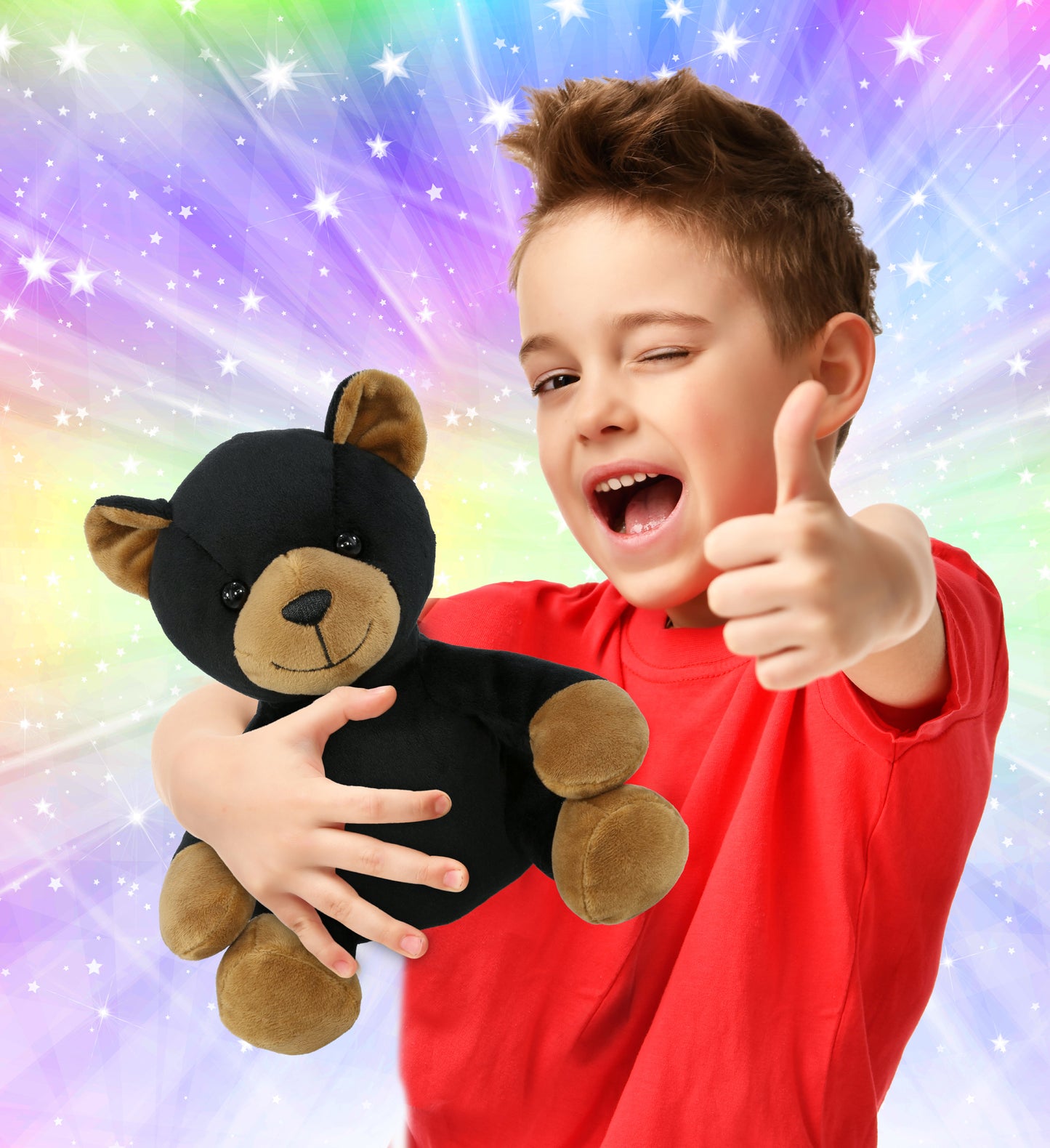 PLUSH - BLACK BEAR 8"