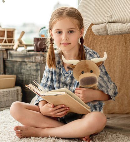 PLUSH - FLOPPY LONGHORN 8"