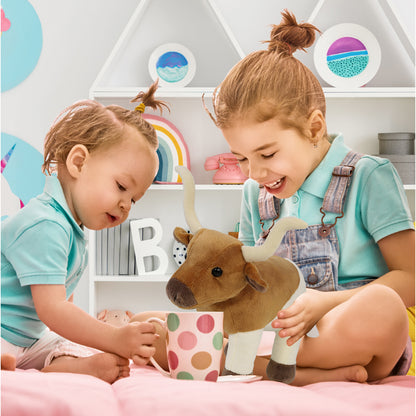 PLUSH - STANDING LONGHORN 8"