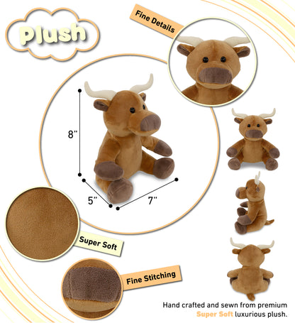 PLUSH - LONGHORN 8"