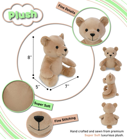 PLUSH - BEIGE BEAR 8"