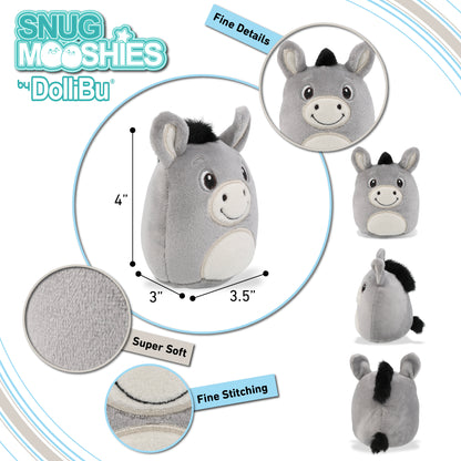 SNUG-MOOSHIES PLUSH - DONKEY 4"