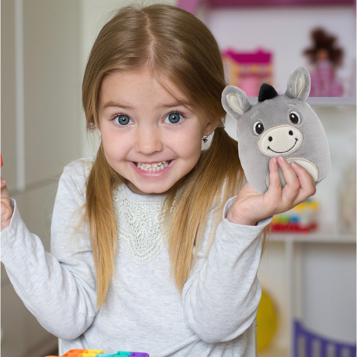 SNUG-MOOSHIES PLUSH - DONKEY 4"