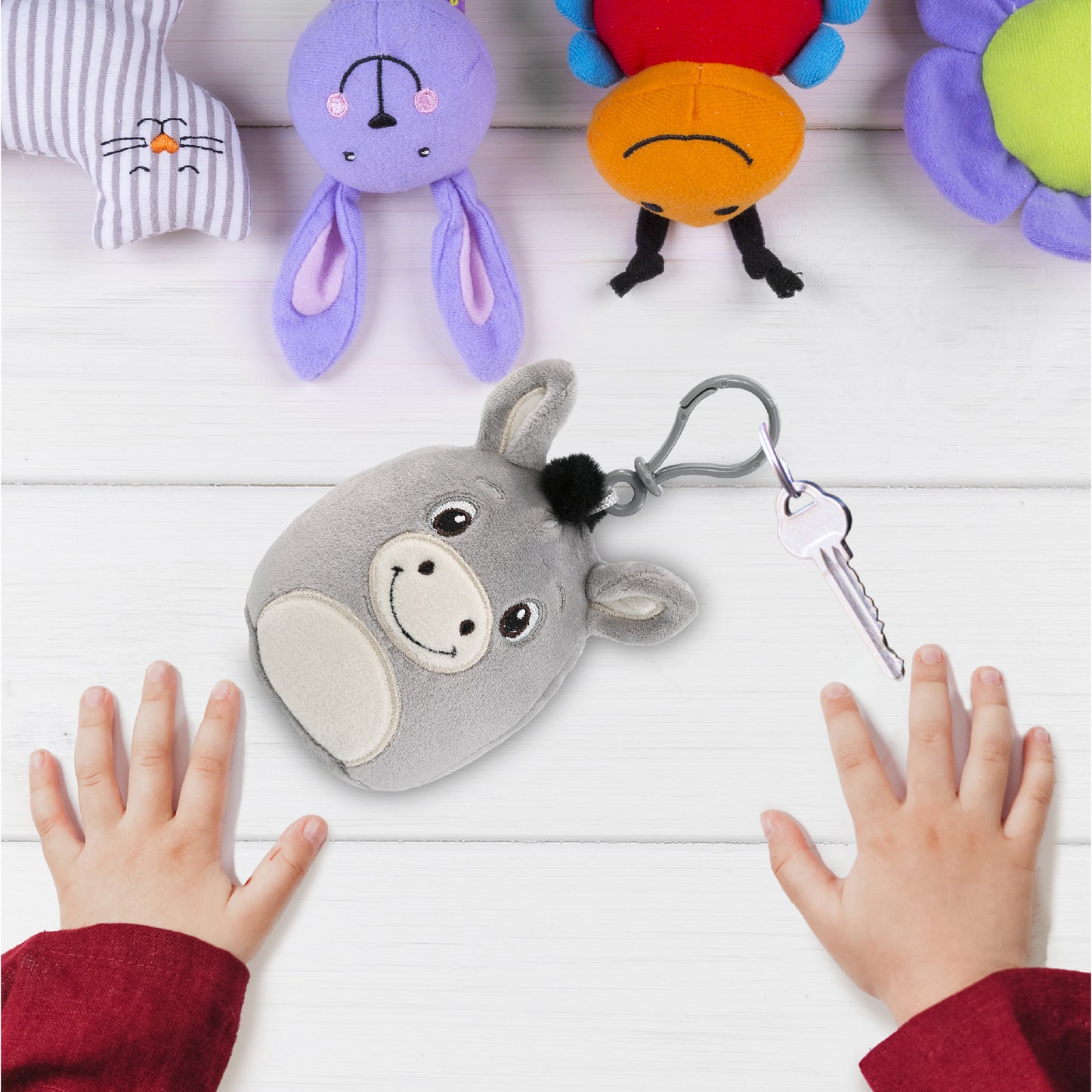 SNUG-MOOSHIES PLUSH CLIPS - DONKEY