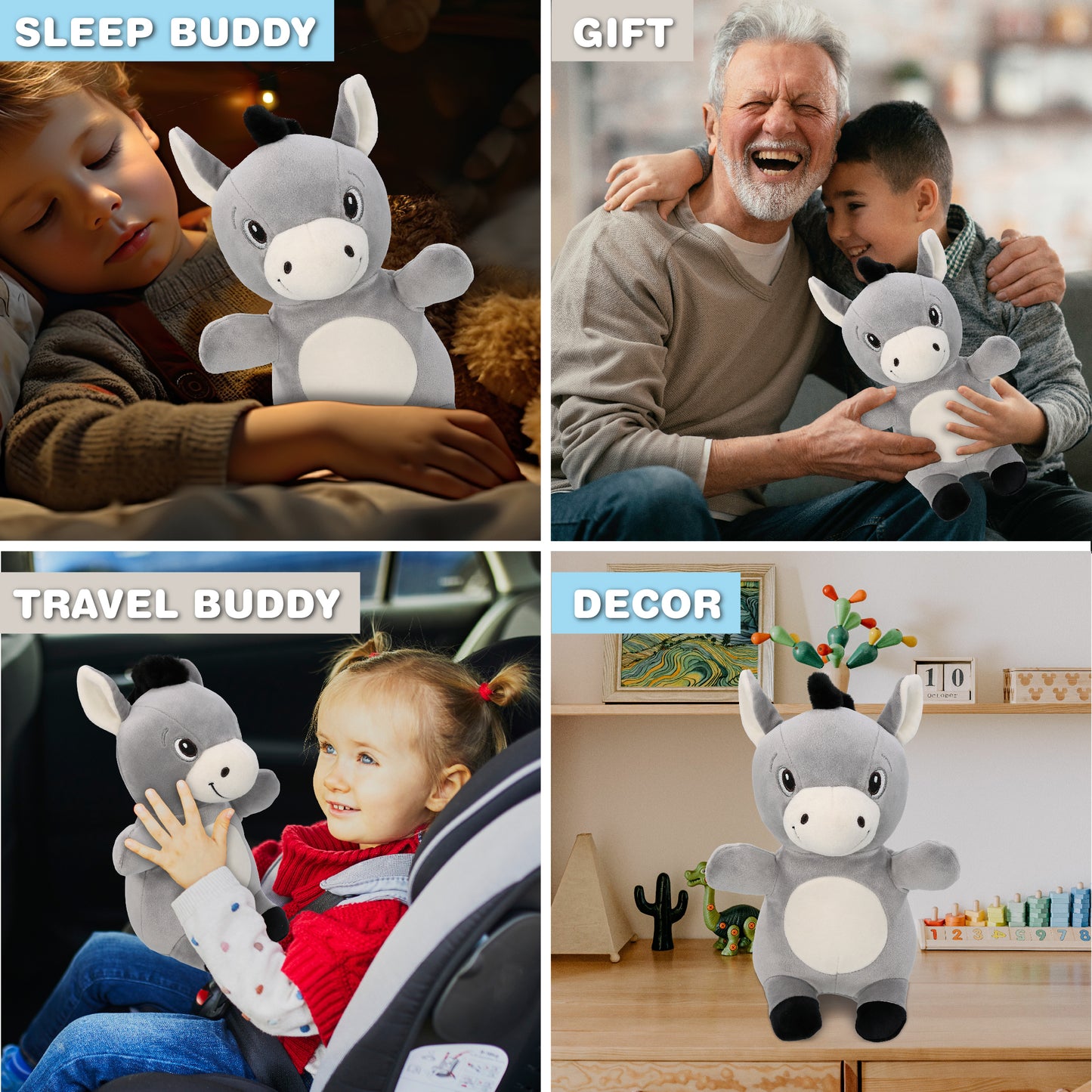 SNUG-MOOSHIES PLUSH - STANDING DONKEY