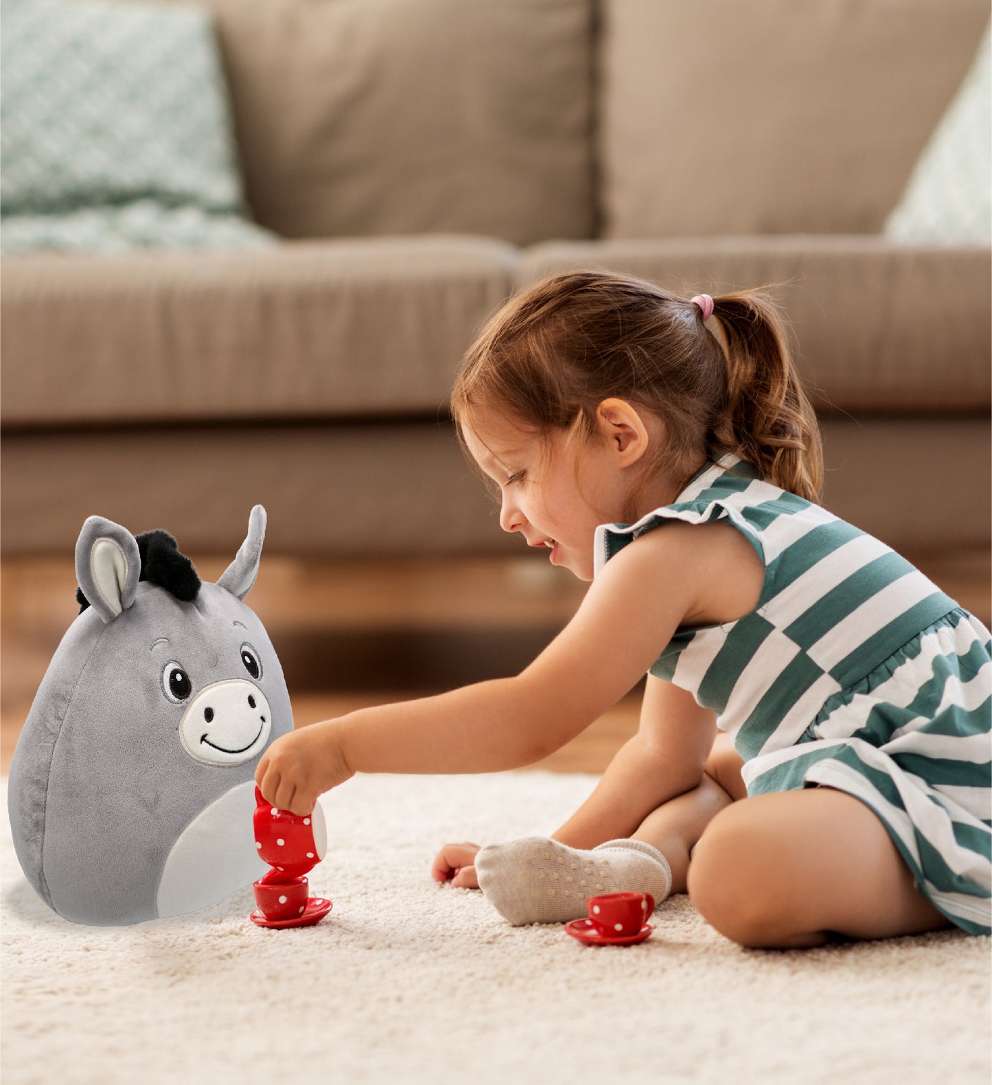 SNUG-MOOSHIES PLUSH - DONKEY 10"