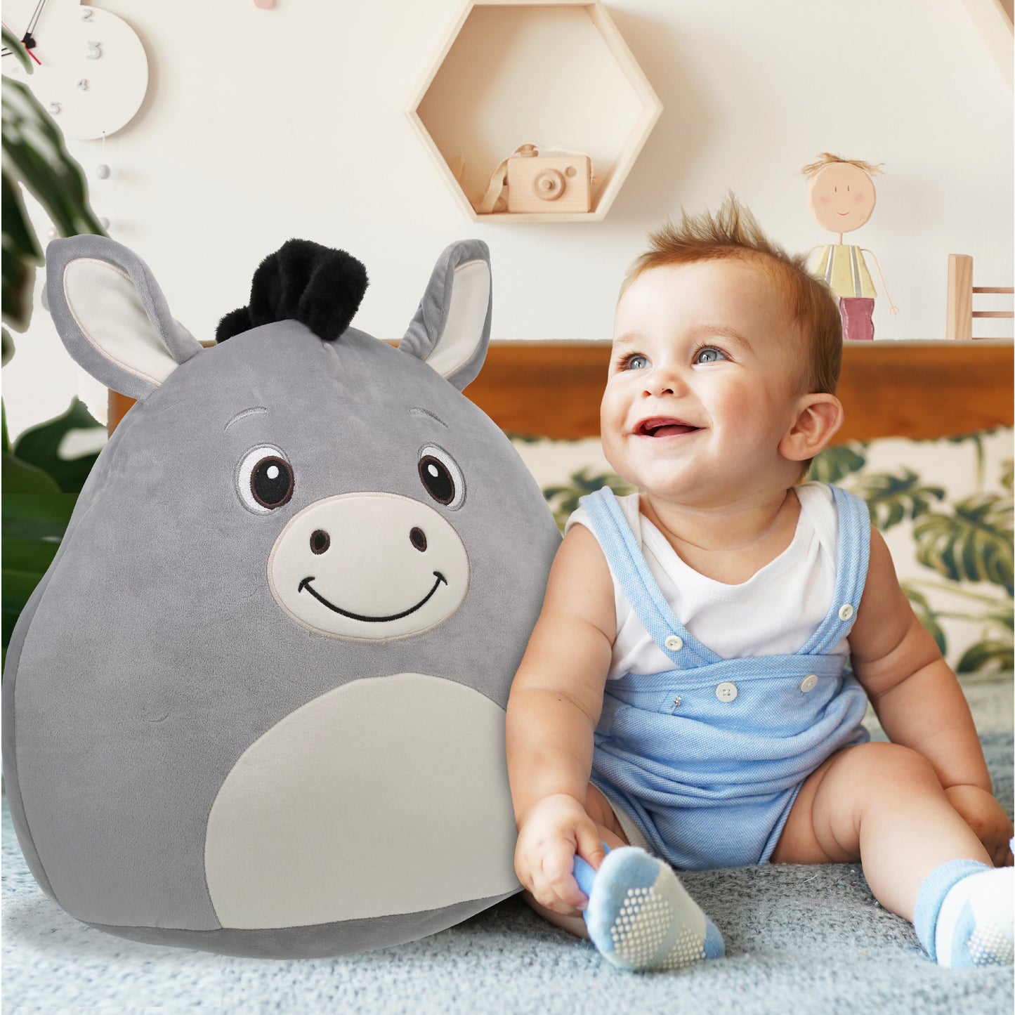 SNUG-MOOSHIES PLUSH - DONKEY 17"