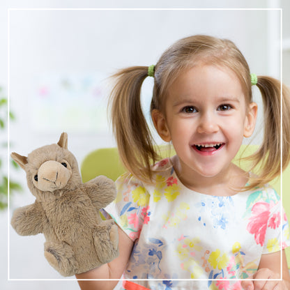 SUPER SOFT PLUSH HAND PUPPET - LLAMA