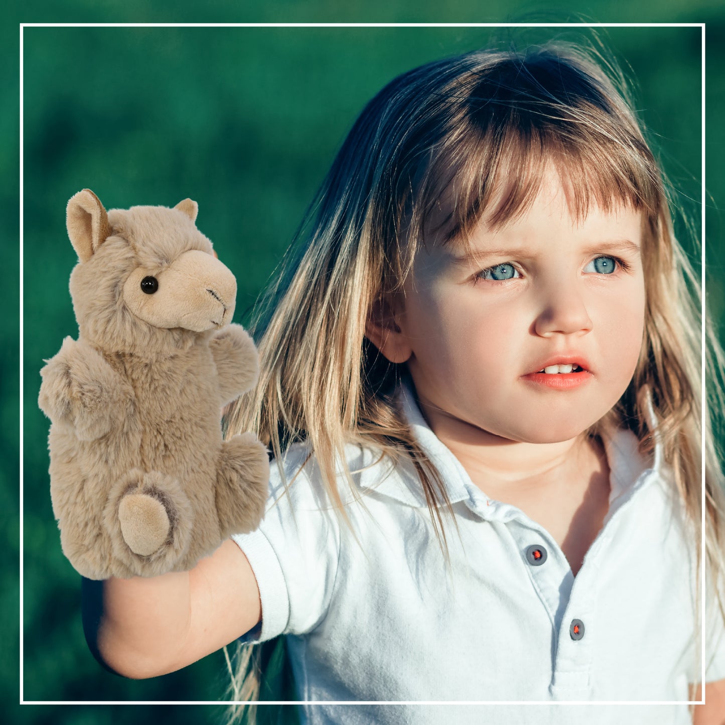 SUPER SOFT PLUSH HAND PUPPET - LLAMA