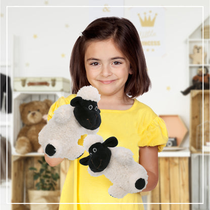 SUPER SOFT PLUSH HAND PUPPET - BLACK NOSE SHEEP