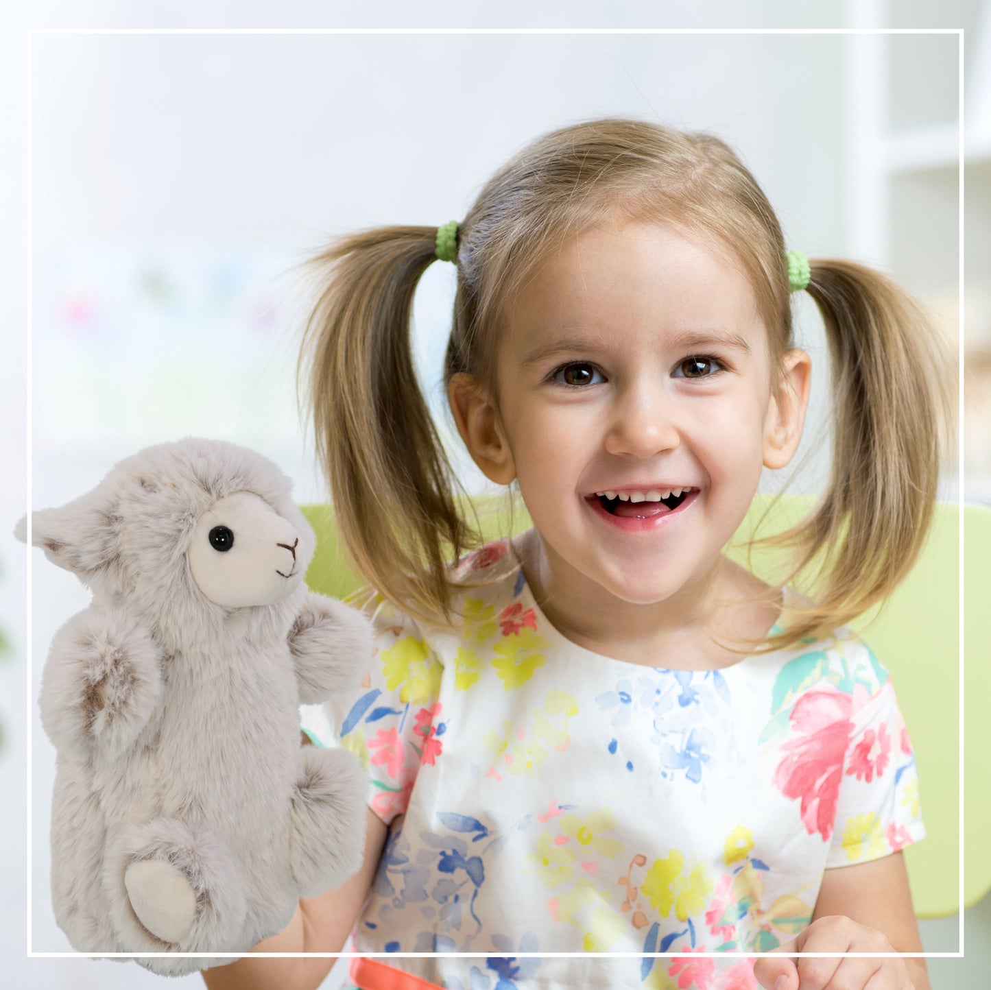SUPER SOFT PLUSH HAND PUPPET - SHEEP