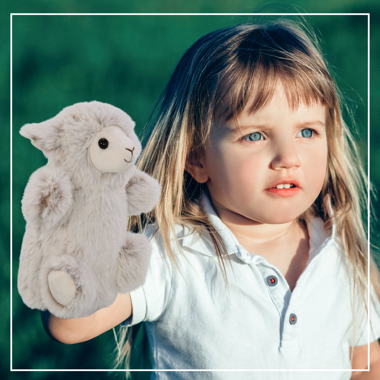 SUPER SOFT PLUSH HAND PUPPET - SHEEP