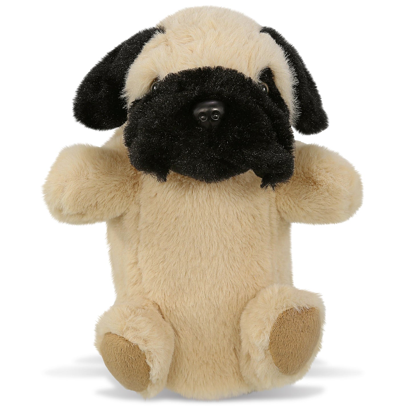 SUPER SOFT PLUSH HAND PUPPET - PUG DOG