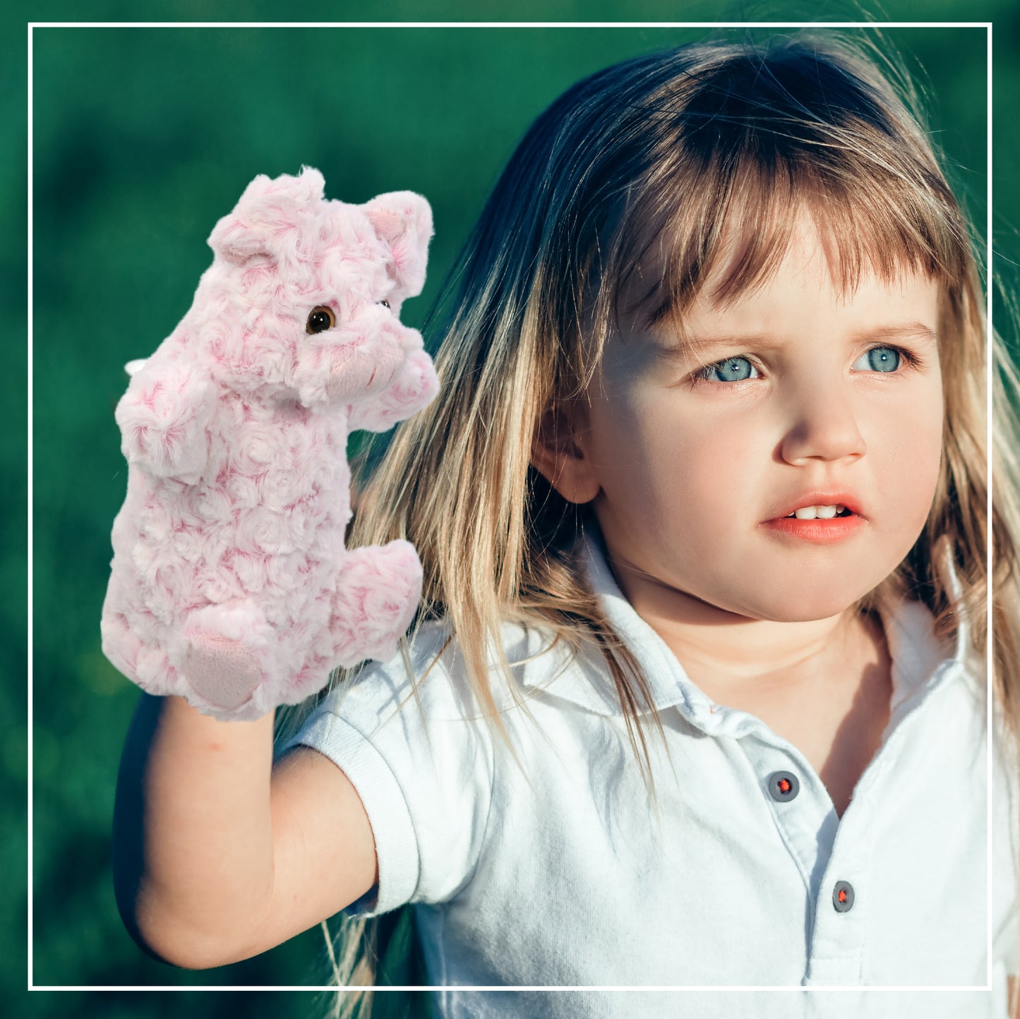 SUPER SOFT PLUSH HAND PUPPET - PIG