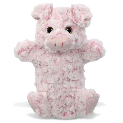 SUPER SOFT PLUSH HAND PUPPET - PIG
