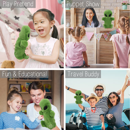 SUPER SOFT PLUSH HAND PUPPET - ALIEN