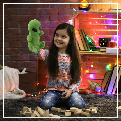SUPER SOFT PLUSH HAND PUPPET - ALIEN