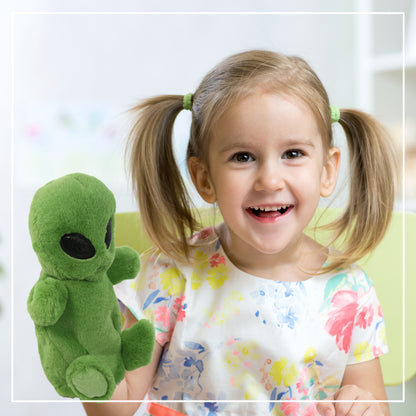 SUPER SOFT PLUSH HAND PUPPET - ALIEN