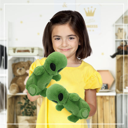 SUPER SOFT PLUSH HAND PUPPET - ALIEN
