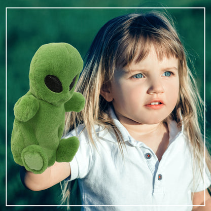 SUPER SOFT PLUSH HAND PUPPET - ALIEN