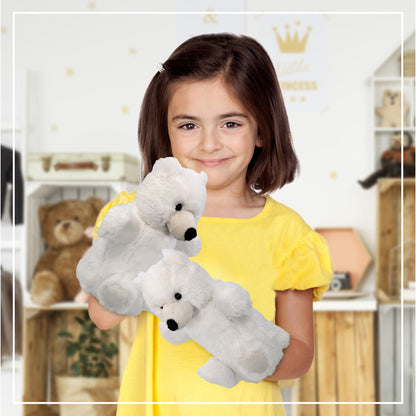 SUPER SOFT PLUSH HAND PUPPET - POLAR BEAR