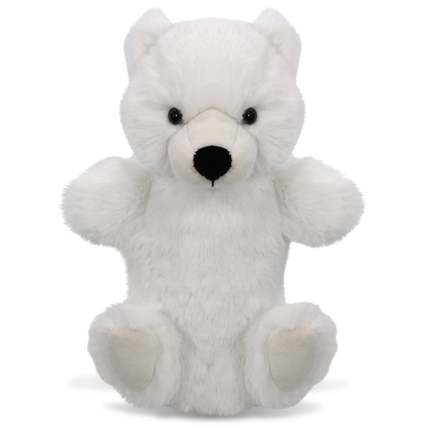 SUPER SOFT PLUSH HAND PUPPET - POLAR BEAR