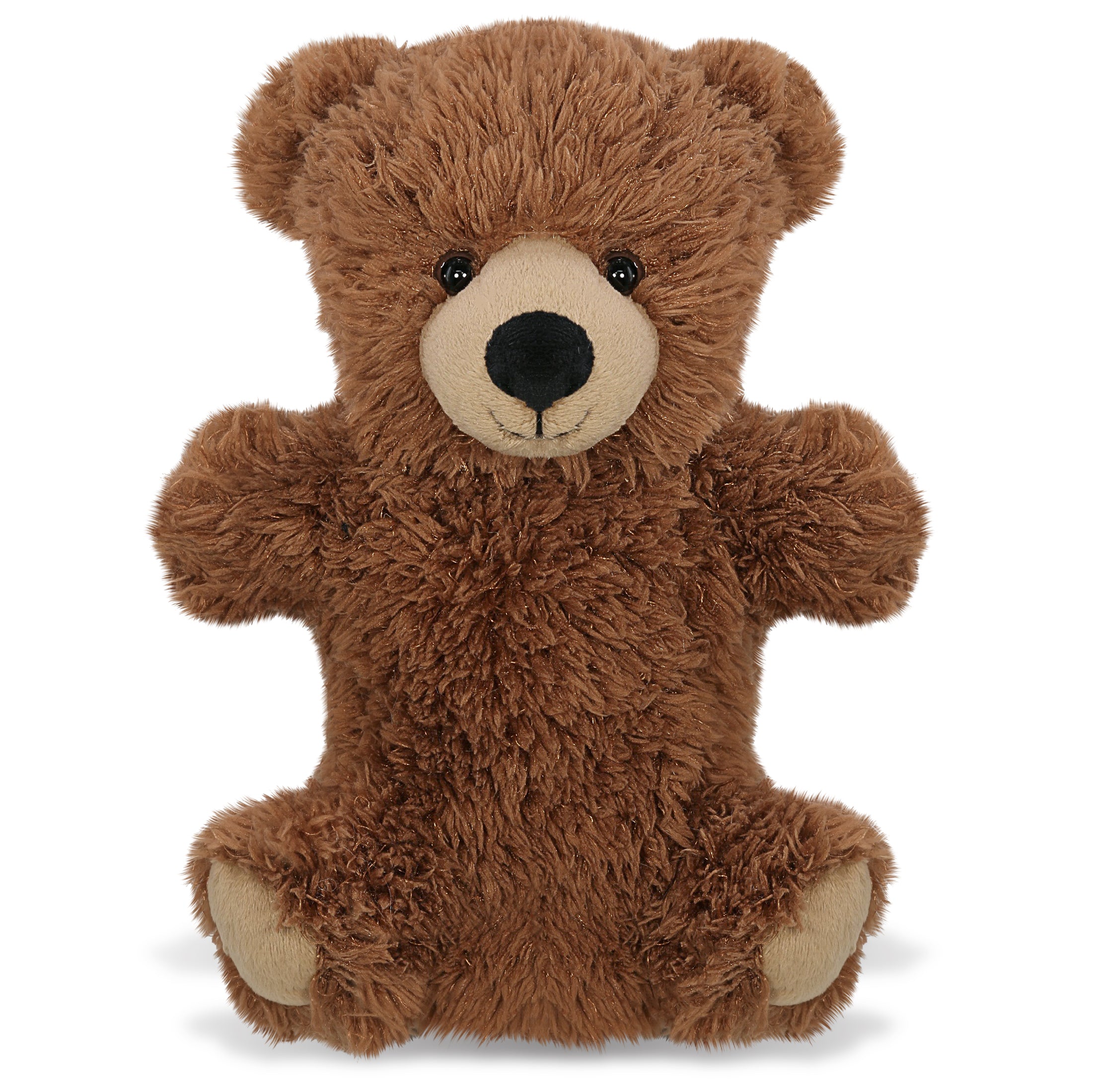 SUPER SOFT PLUSH HAND PUPPET - GRIZZLY BEAR