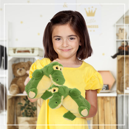SUPER SOFT PLUSH HAND PUPPET - GREEN ALLIGATOR
