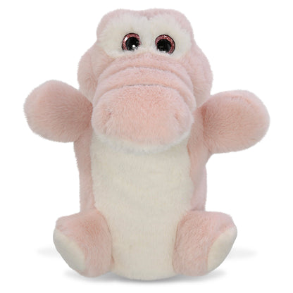 SUPER SOFT PLUSH HAND PUPPET - PINK ALLIGATOR