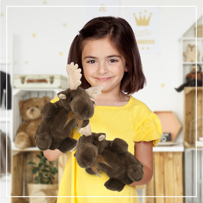 SUPER SOFT PLUSH HAND PUPPET - WILD MOOSE