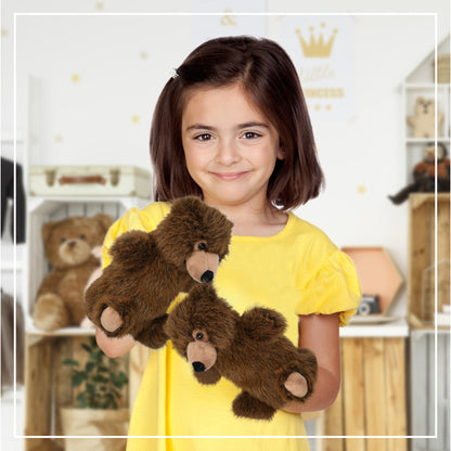 SUPER SOFT PLUSH HAND PUPPET - BROWN BEAR