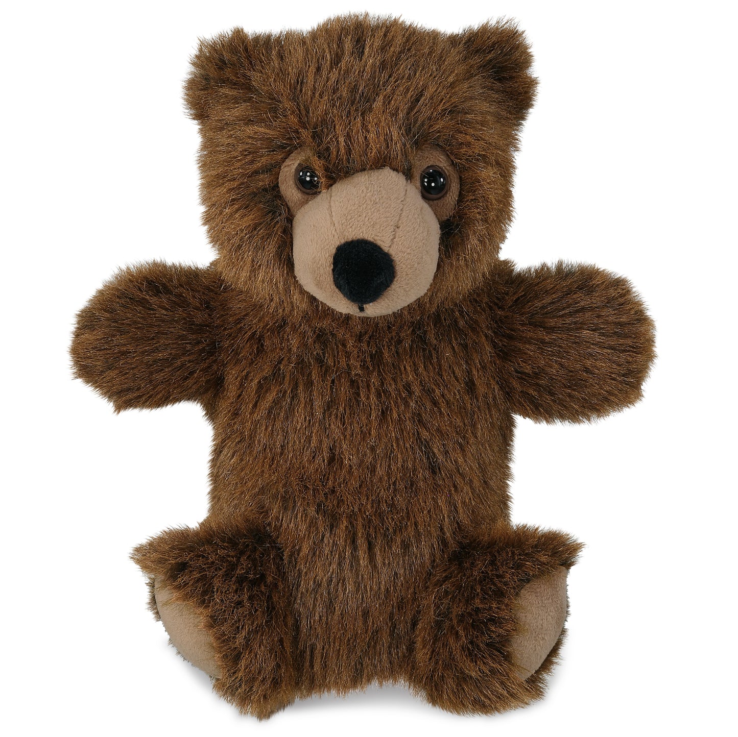 SUPER SOFT PLUSH HAND PUPPET - BROWN BEAR