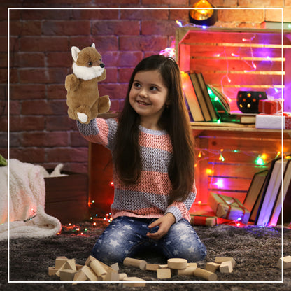 SUPER SOFT PLUSH HAND PUPPET - FOX