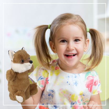 SUPER SOFT PLUSH HAND PUPPET - FOX