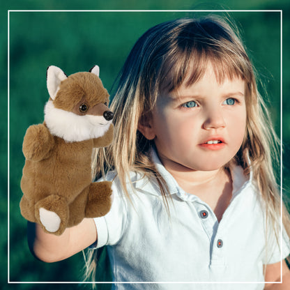 SUPER SOFT PLUSH HAND PUPPET - FOX