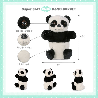 SUPER SOFT PLUSH HAND PUPPET - PANDA