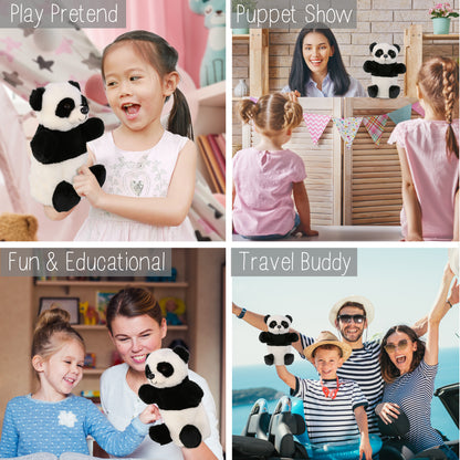 SUPER SOFT PLUSH HAND PUPPET - PANDA