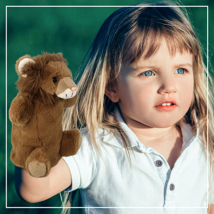 SUPER SOFT PLUSH HAND PUPPET - LION