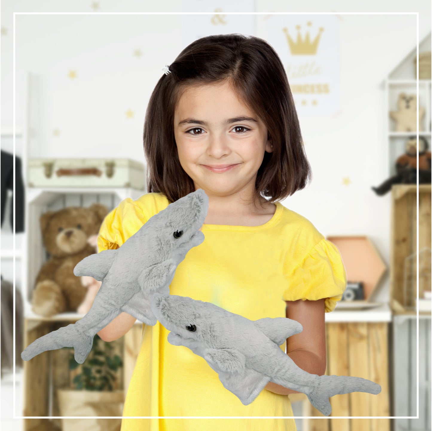 SUPER SOFT PLUSH HAND PUPPET - SHARK