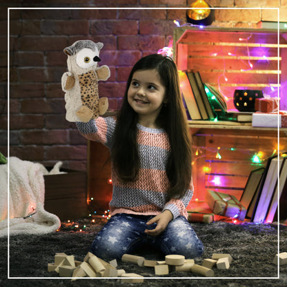 SUPER SOFT PLUSH HAND PUPPET - WILD OWL