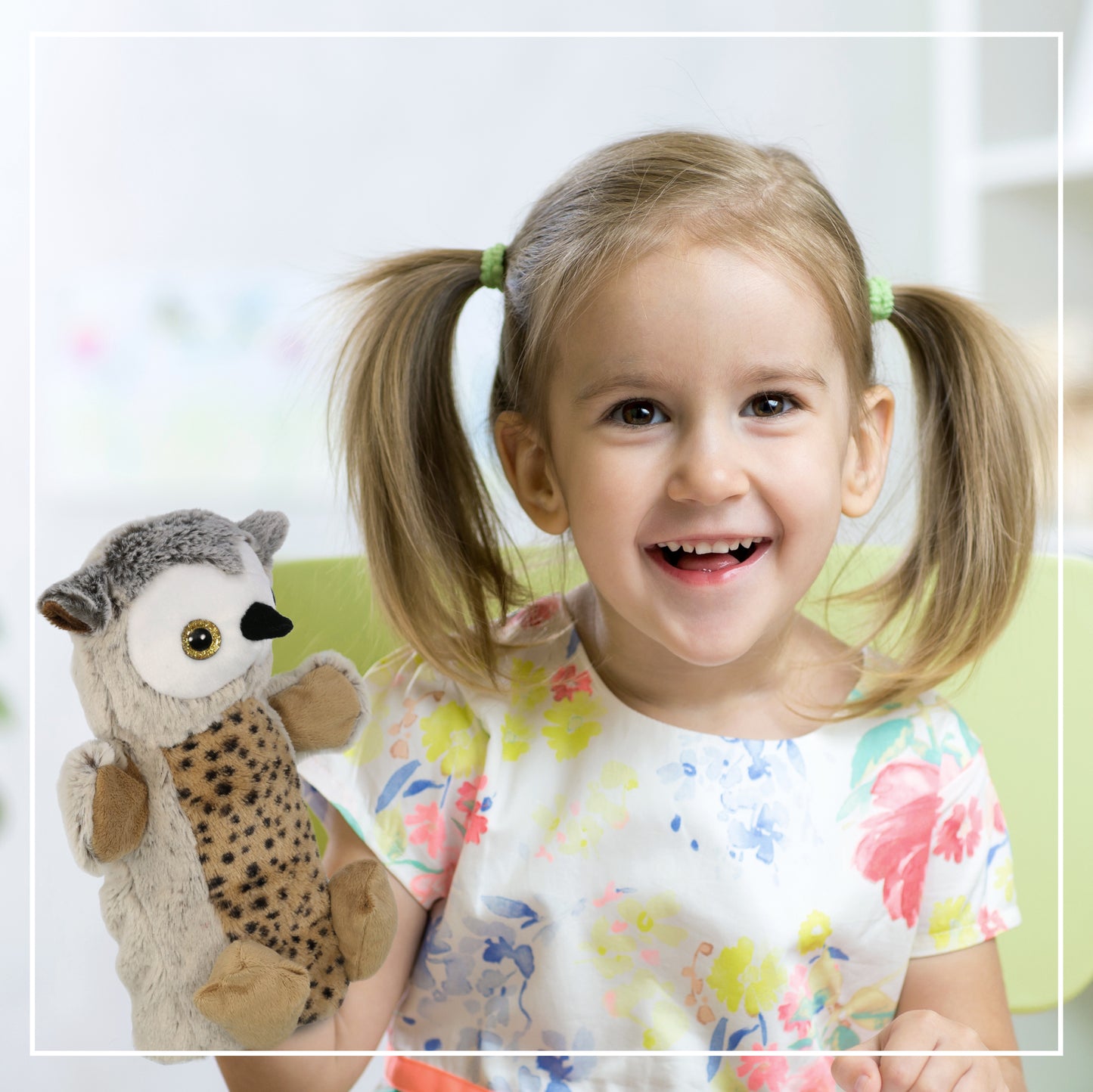 SUPER SOFT PLUSH HAND PUPPET - WILD OWL