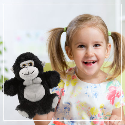 SUPER SOFT PLUSH HAND PUPPET - GORILLA