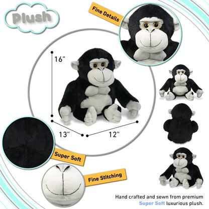 SUPER-SOFT PLUSH - XL GORILLA 16"