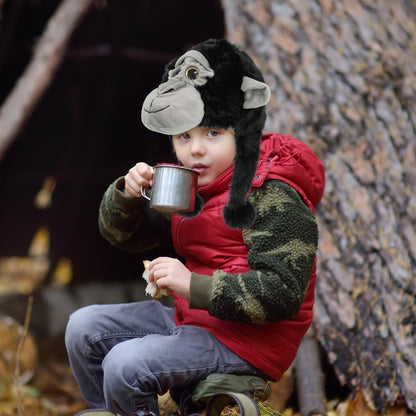 SUPER-SOFT PLUSH HAT - GORILLA
