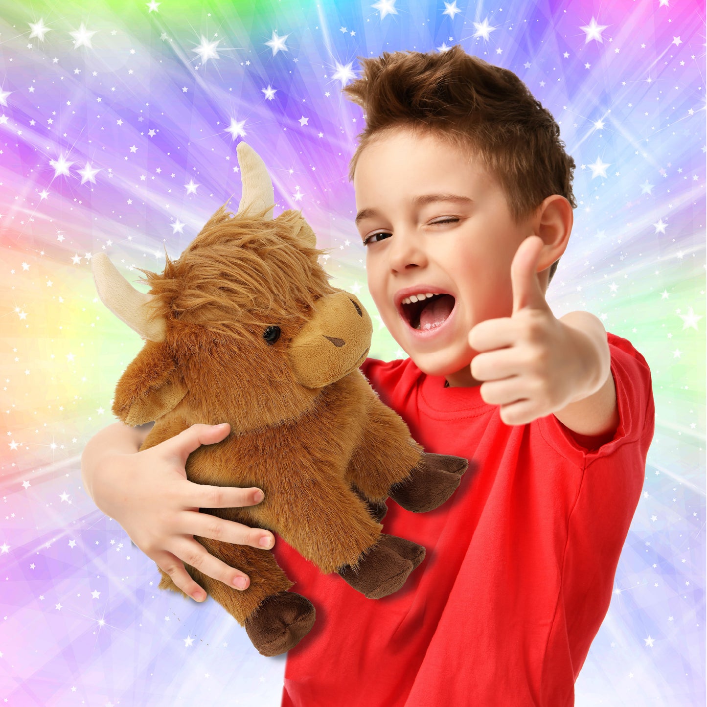 SUPER SOFT PLUSH - FLOPPY HIGHLAND COW 9"