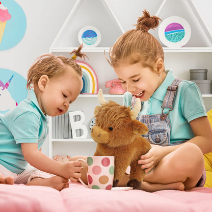 SUPER SOFT PLUSH - FLOPPY HIGHLAND COW 9"
