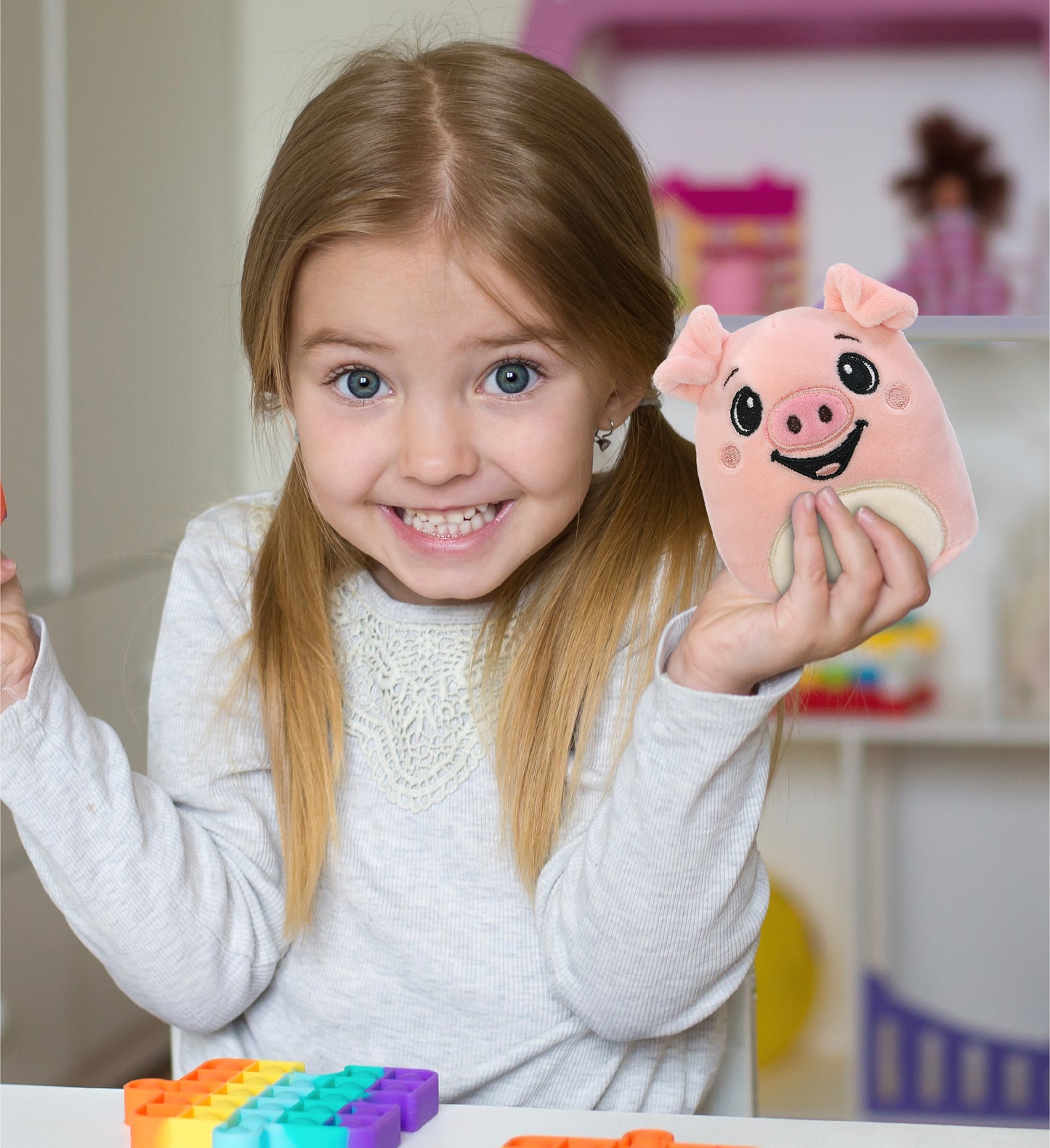SNUG-MOOSHIES PLUSH - PIG 4"