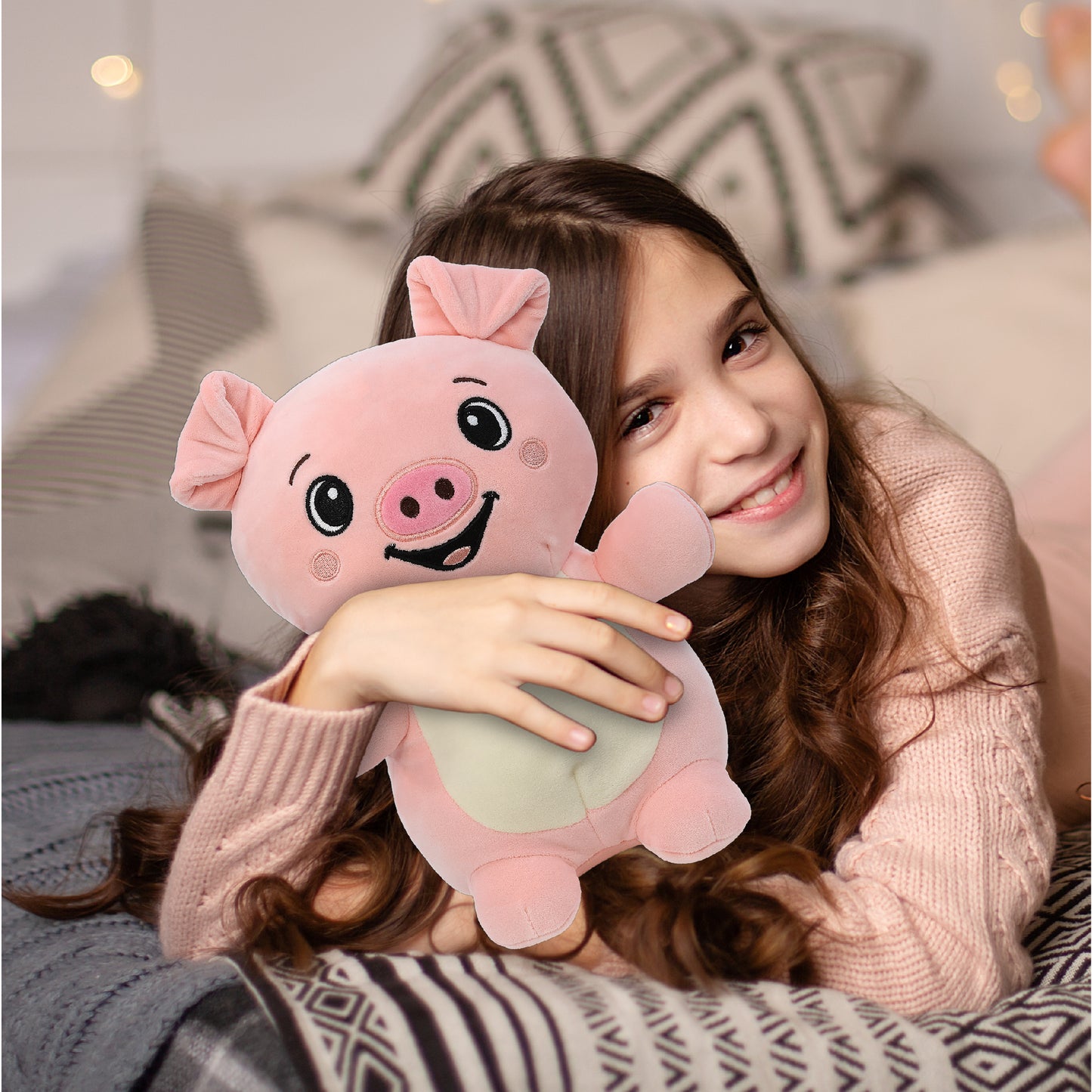 SNUG-MOOSHIES PLUSH - STANDING PIG 10"