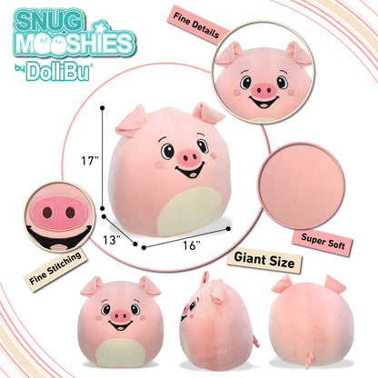 SNUG-MOOSHIES PLUSH - PIG 17"